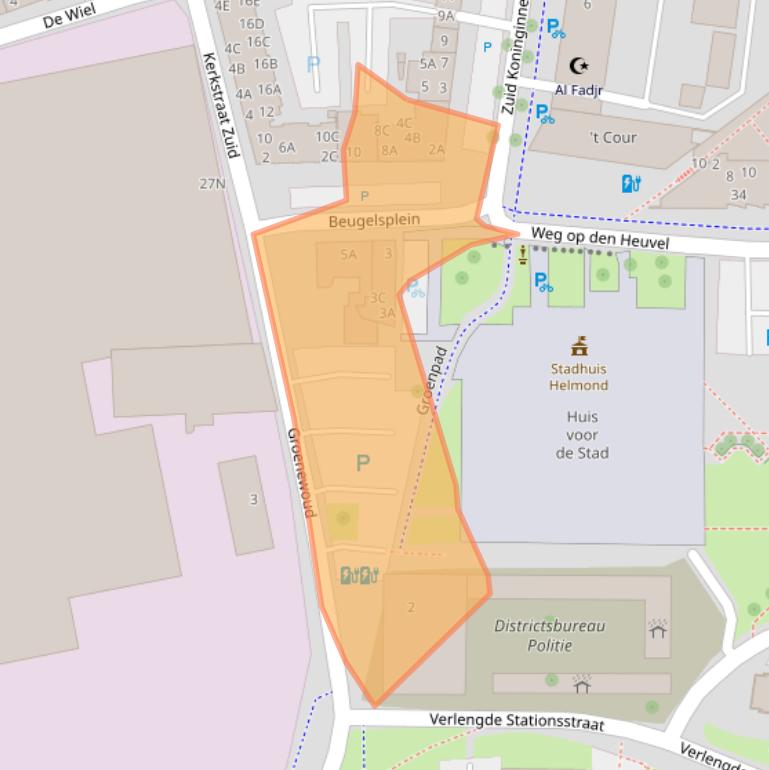 Kaart van postcodegebied 5701PK.