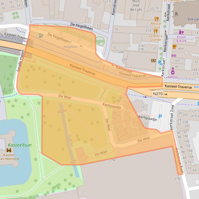 Kaart van postcodegebied 5701PN.