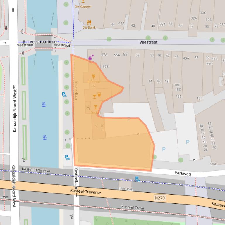 Kaart van postcodegebied 5701PR.