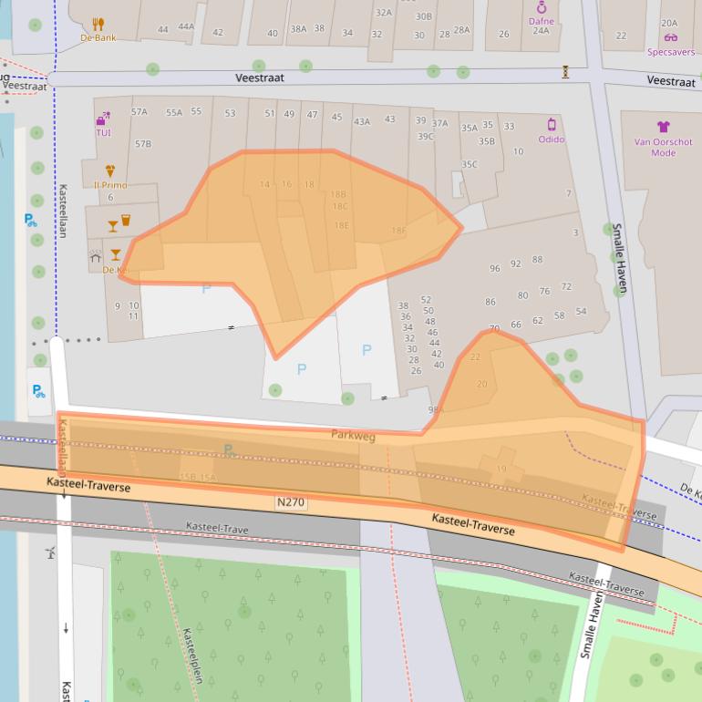 Kaart van postcodegebied 5701PS.