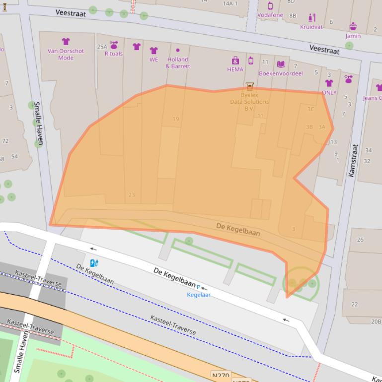 Kaart van postcodegebied 5701PV.