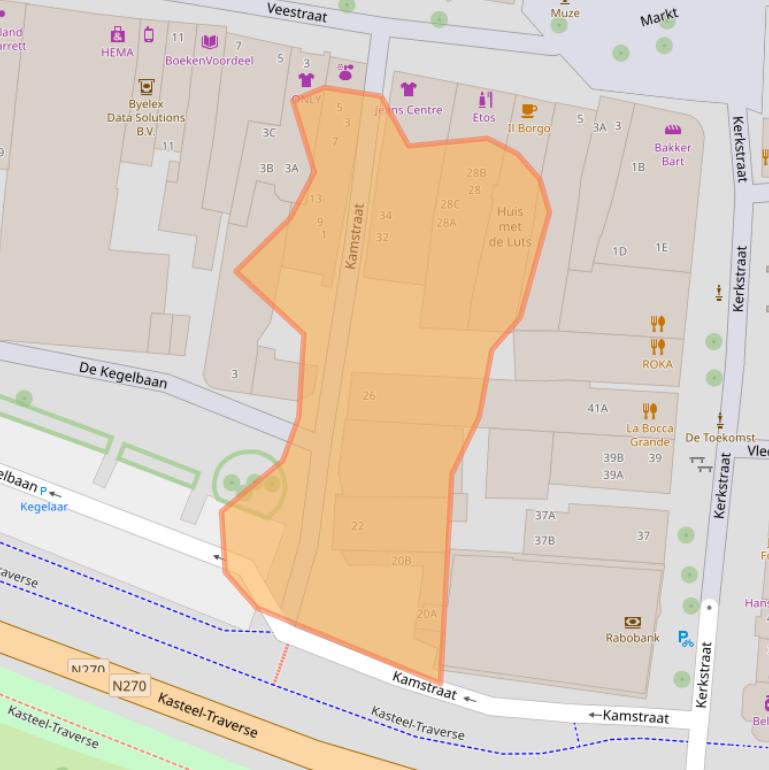 Kaart van postcodegebied 5701PW.