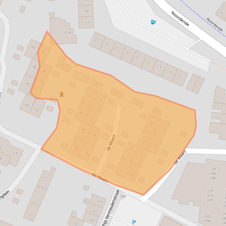 Kaart van postcodegebied 5701SE.