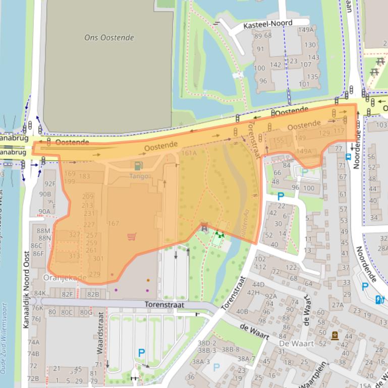 Kaart van postcodegebied 5701SM.