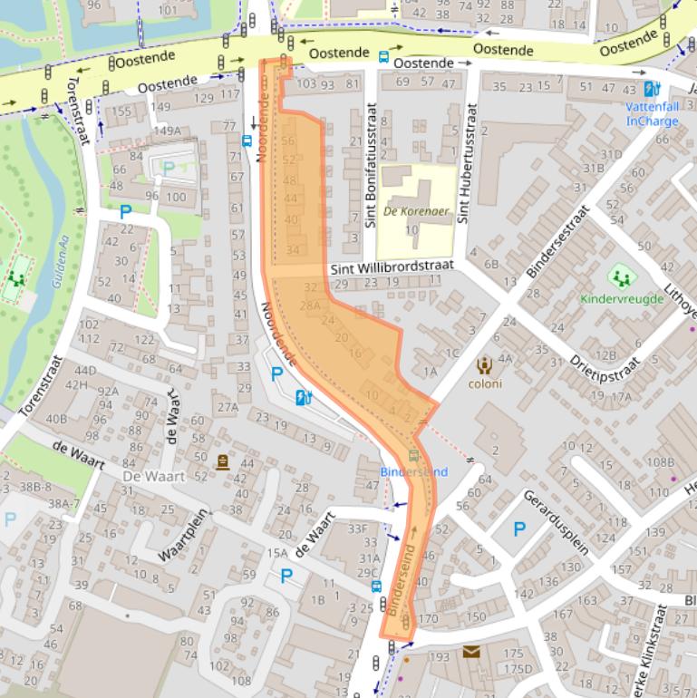 Kaart van postcodegebied 5701SR.