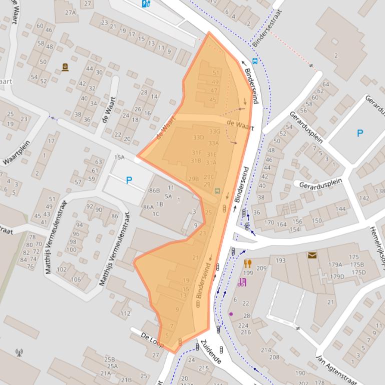 Kaart van postcodegebied 5701ST.