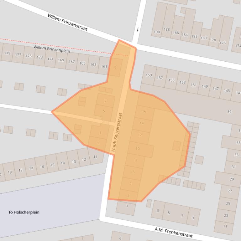 Kaart van postcodegebied 5701TN.