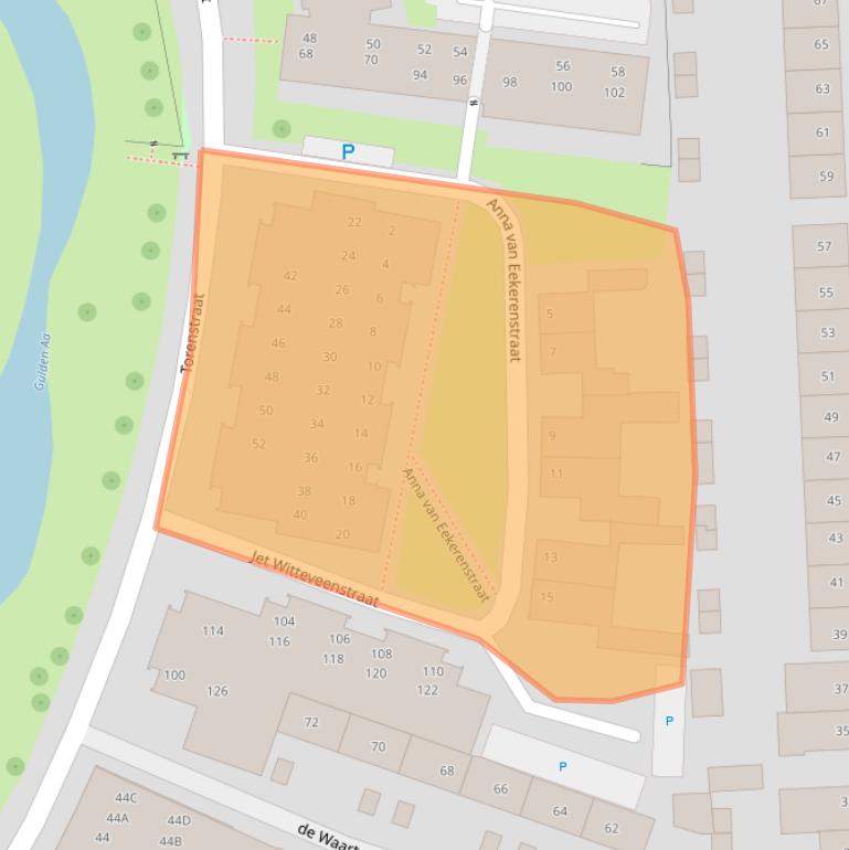 Kaart van postcodegebied 5701TS.