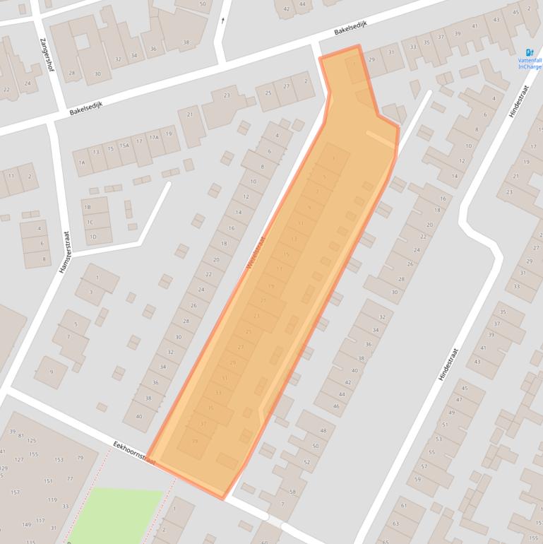 Kaart van postcodegebied 5701VP.