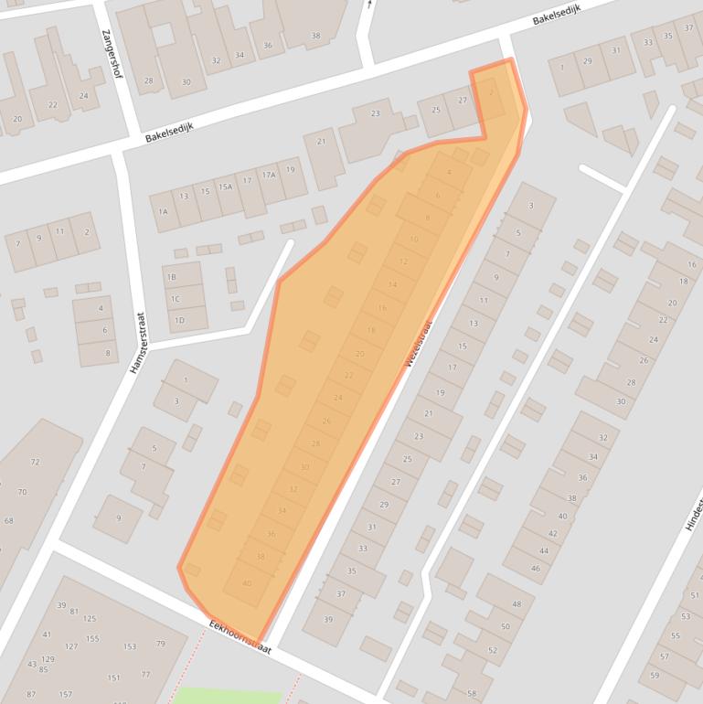 Kaart van postcodegebied 5701VS.