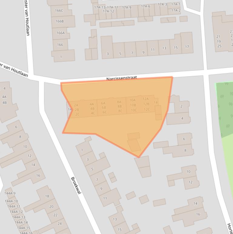 Kaart van postcodegebied 5701WT.
