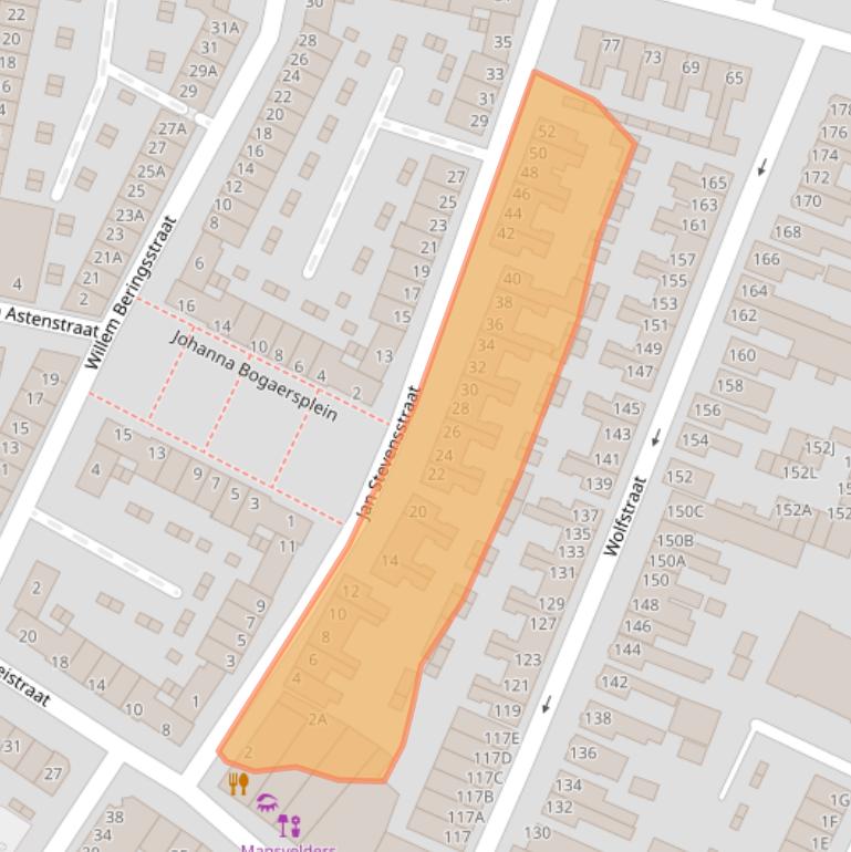 Kaart van postcodegebied 5701XV.