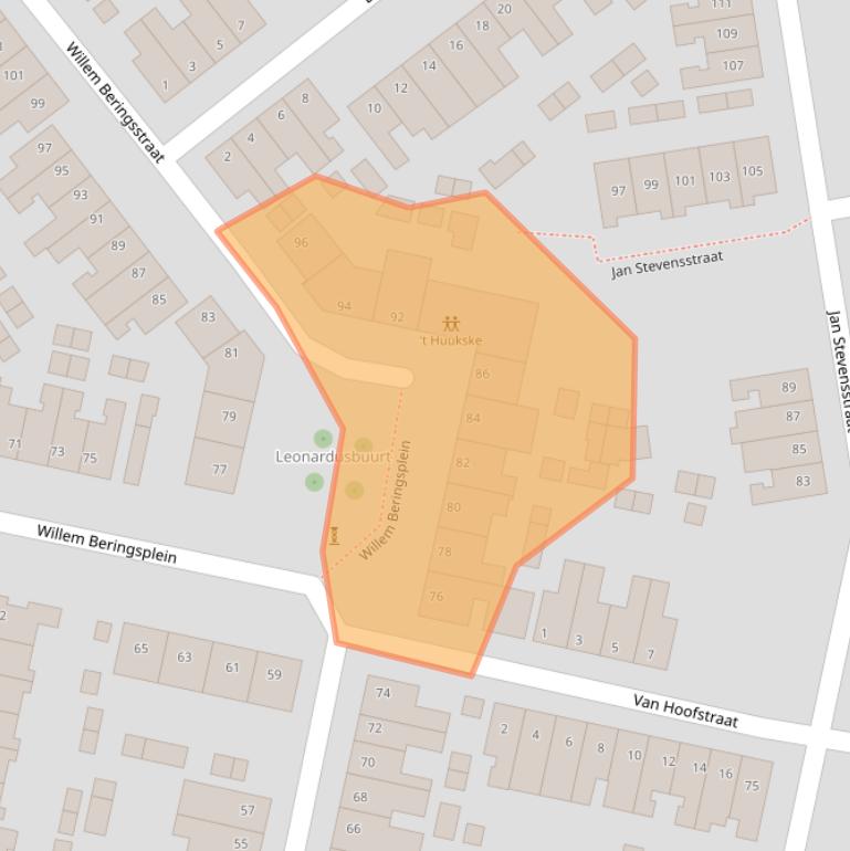 Kaart van postcodegebied 5701ZG.