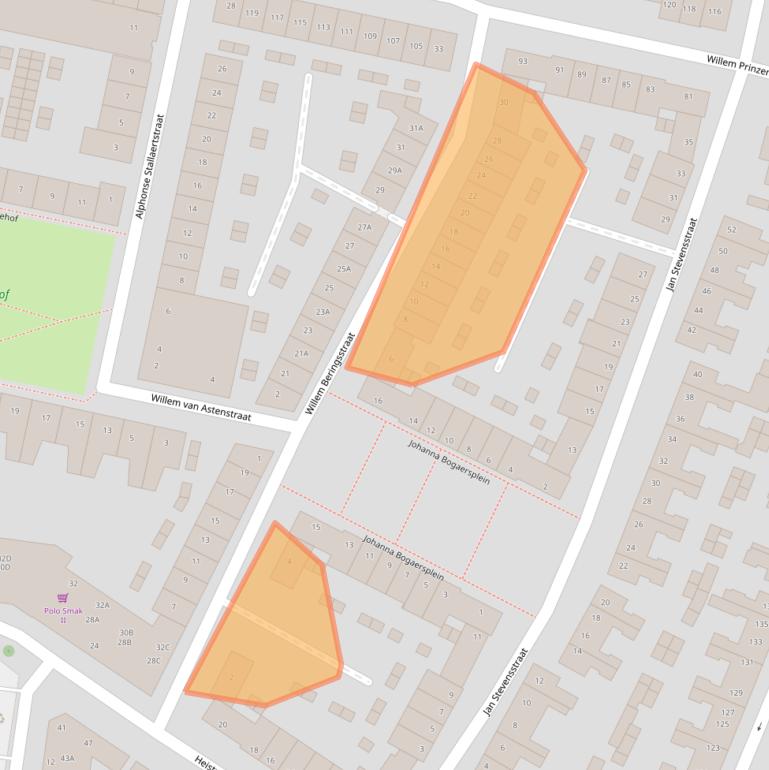 Kaart van postcodegebied 5701ZL.