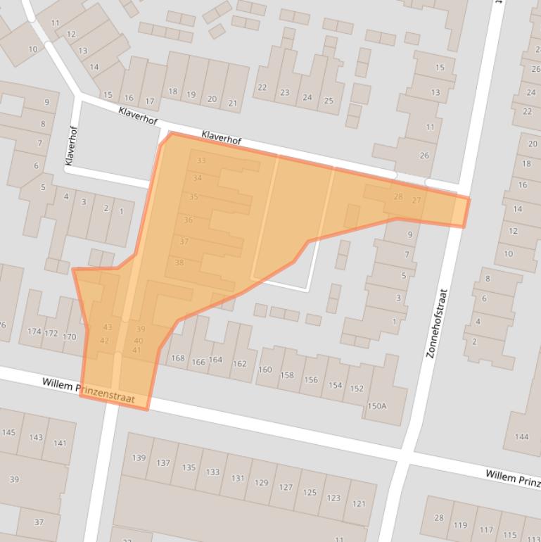Kaart van postcodegebied 5701ZX.