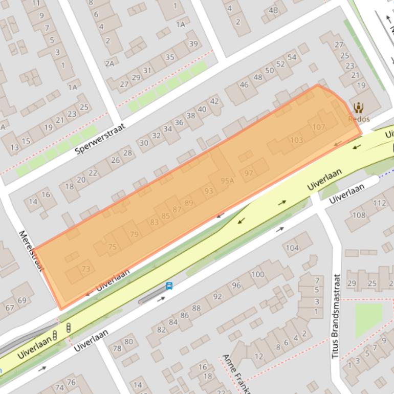 Kaart van postcodegebied 5702AC.