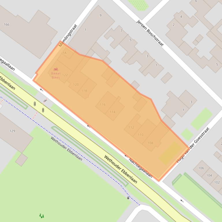 Kaart van postcodegebied 5702AE.