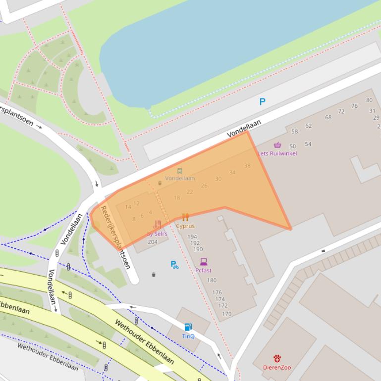 Kaart van postcodegebied 5702AK.