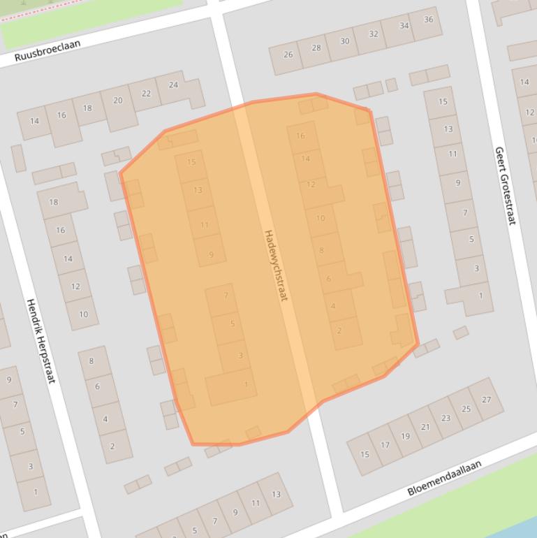 Kaart van postcodegebied 5702AS.