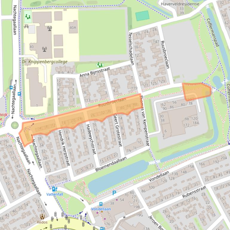 Kaart van postcodegebied 5702AX.