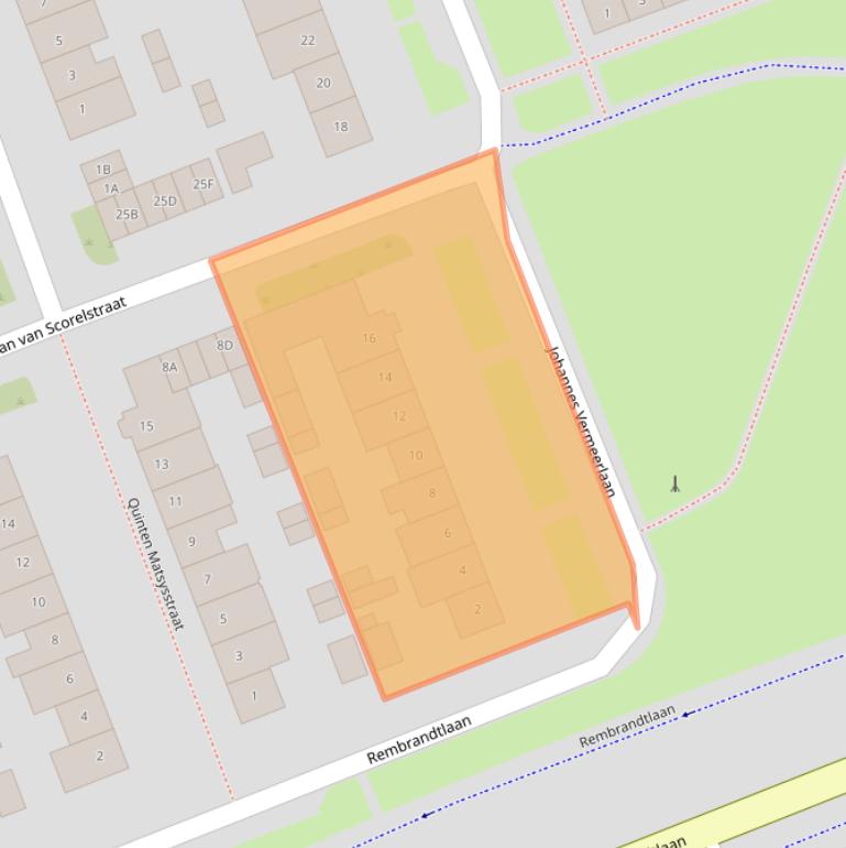 Kaart van postcodegebied 5702BM.