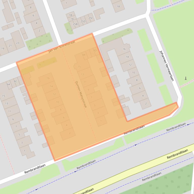 Kaart van postcodegebied 5702BT.