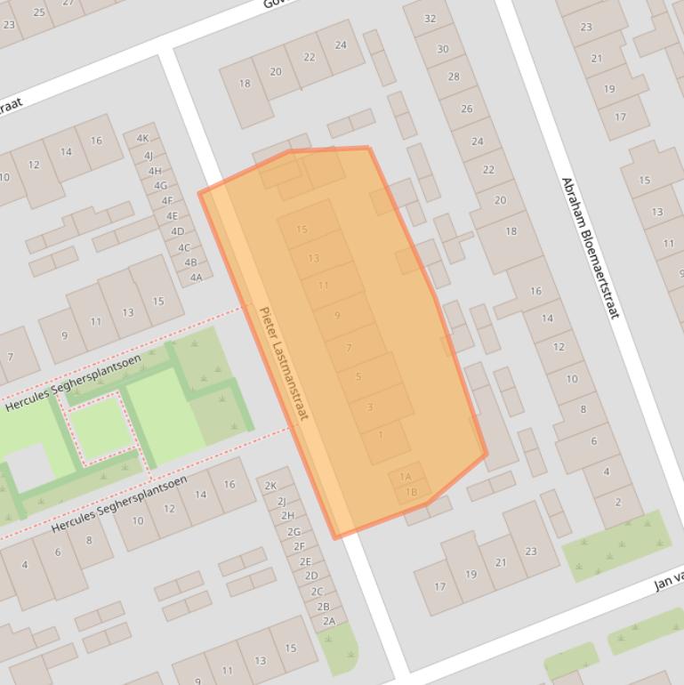 Kaart van postcodegebied 5702CC.