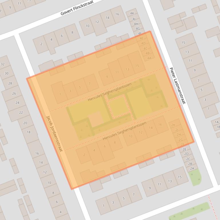 Kaart van postcodegebied 5702CD.