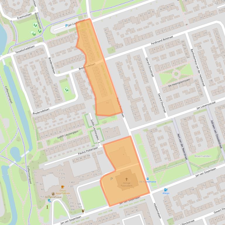 Kaart van postcodegebied 5702CW.
