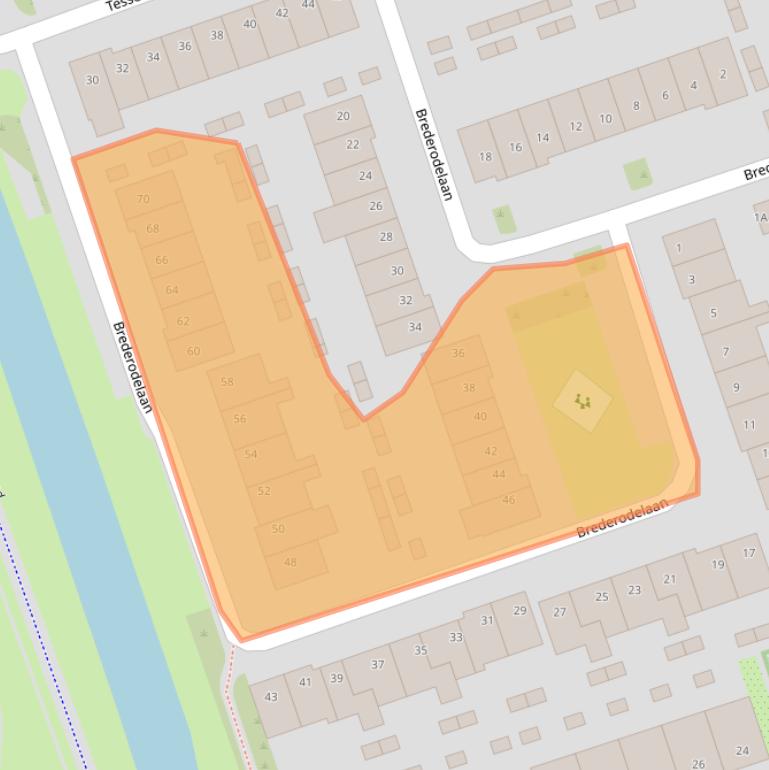 Kaart van postcodegebied 5702DC.