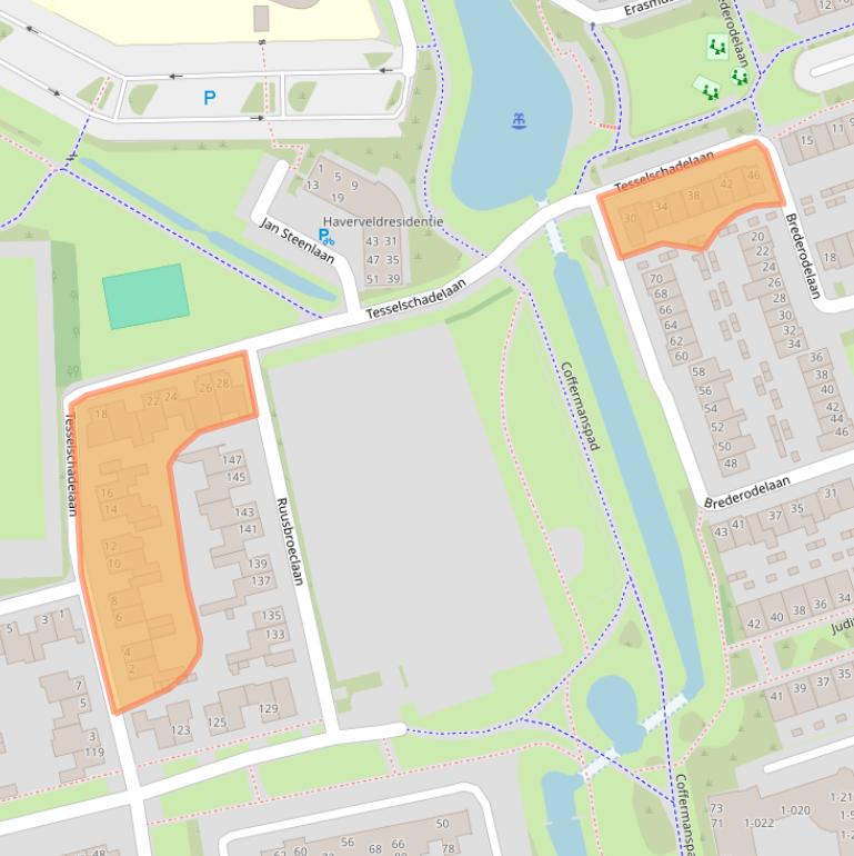 Kaart van postcodegebied 5702DE.