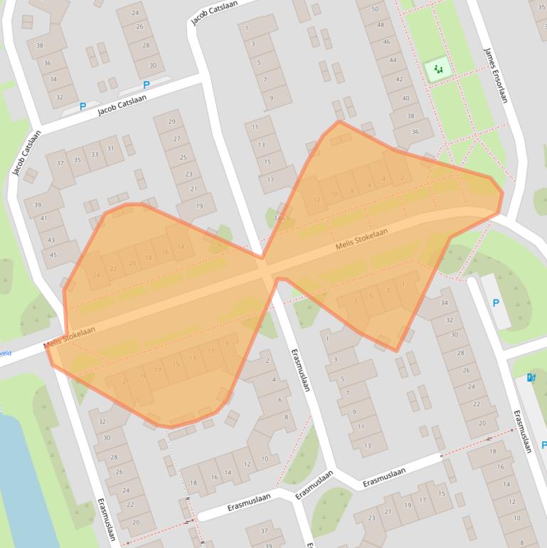 Kaart van postcodegebied 5702DJ.