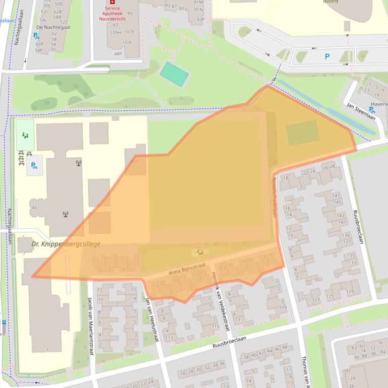 Kaart van postcodegebied 5702DP.