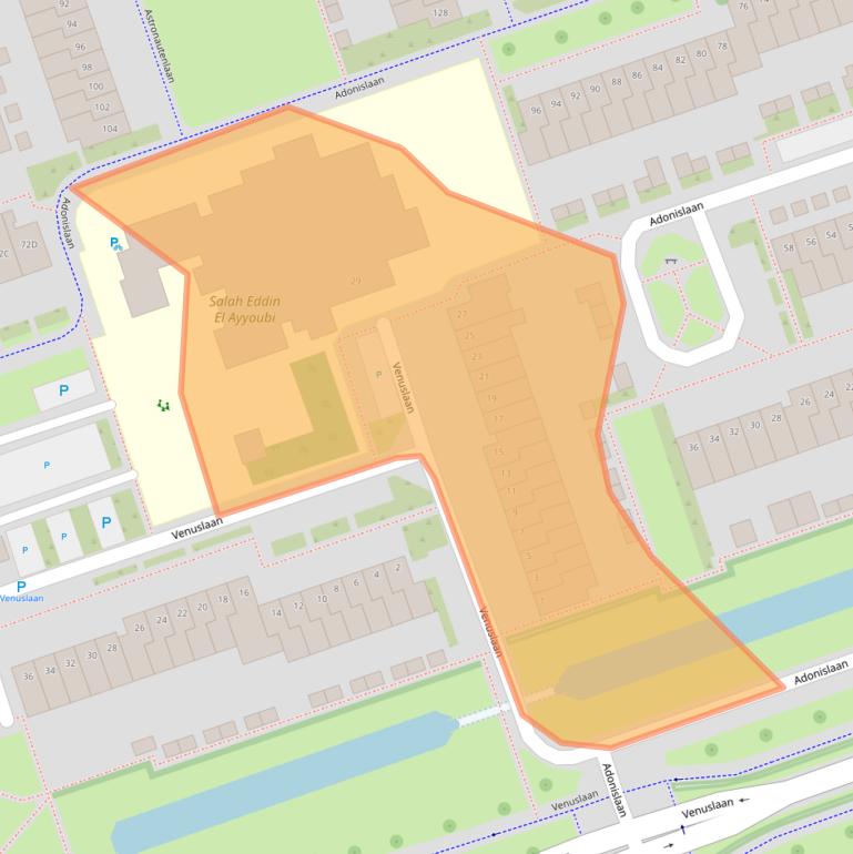 Kaart van postcodegebied 5702GA.
