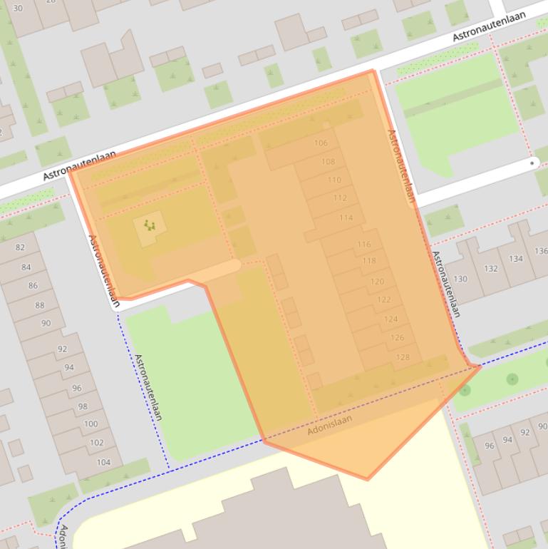 Kaart van postcodegebied 5702GR.