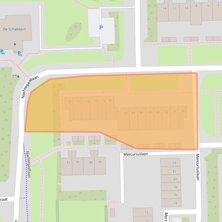 Kaart van postcodegebied 5702HZ.