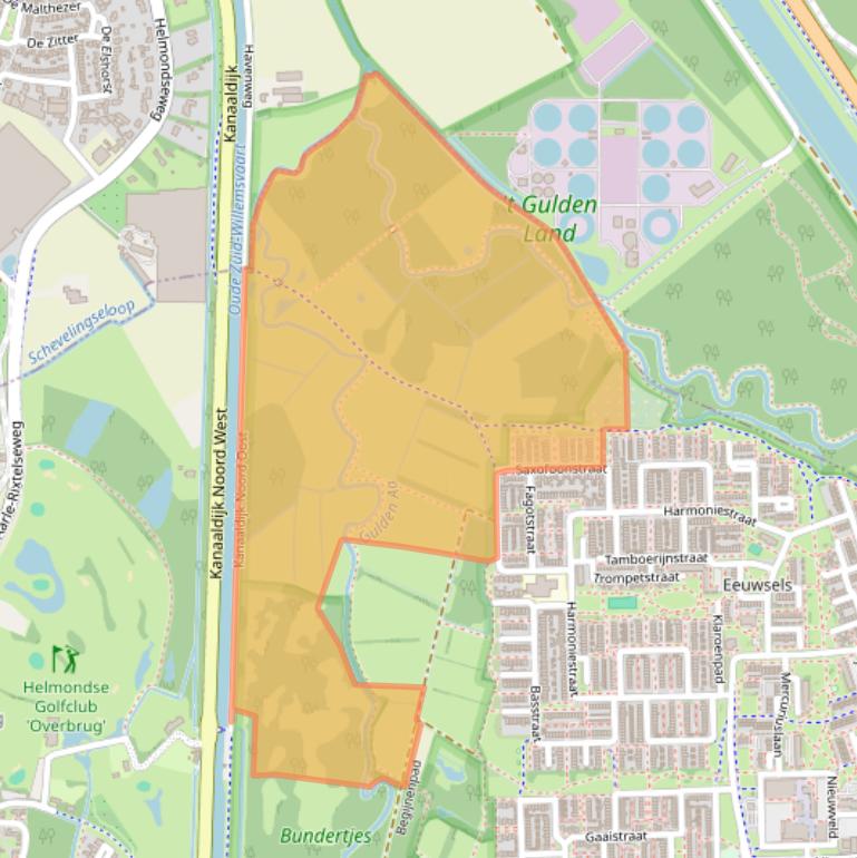 Kaart van postcodegebied 5702KC.