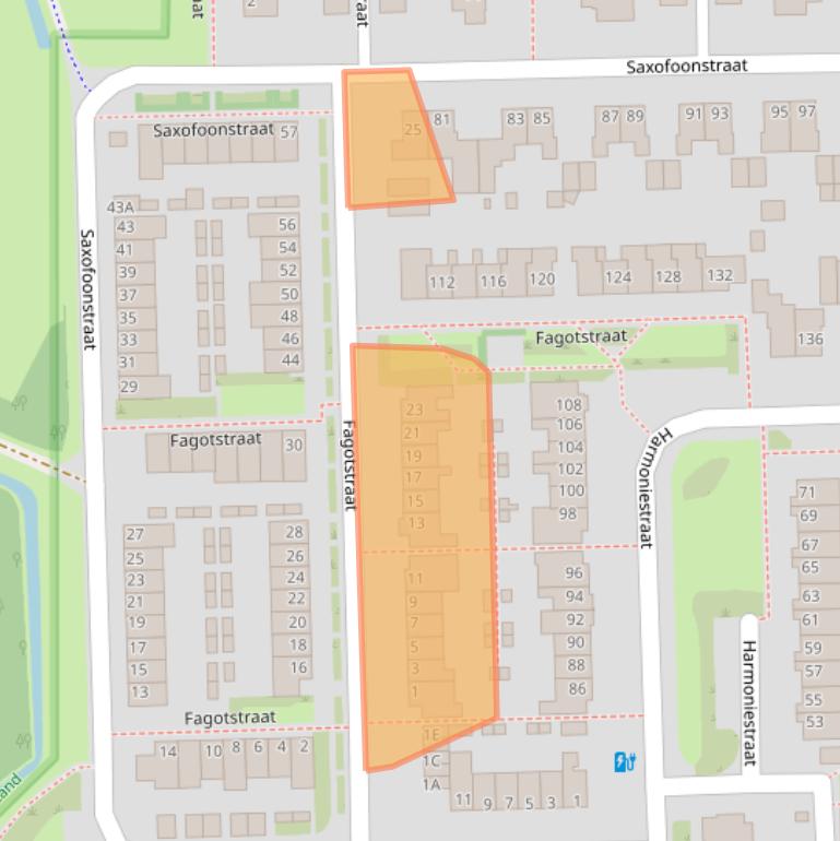 Kaart van postcodegebied 5702KE.