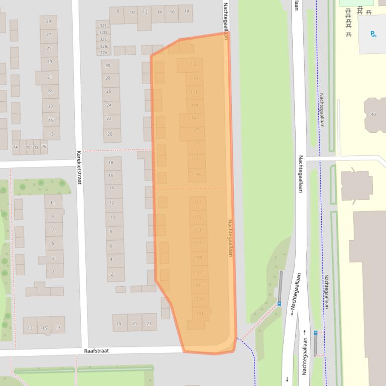 Kaart van postcodegebied 5702KK.