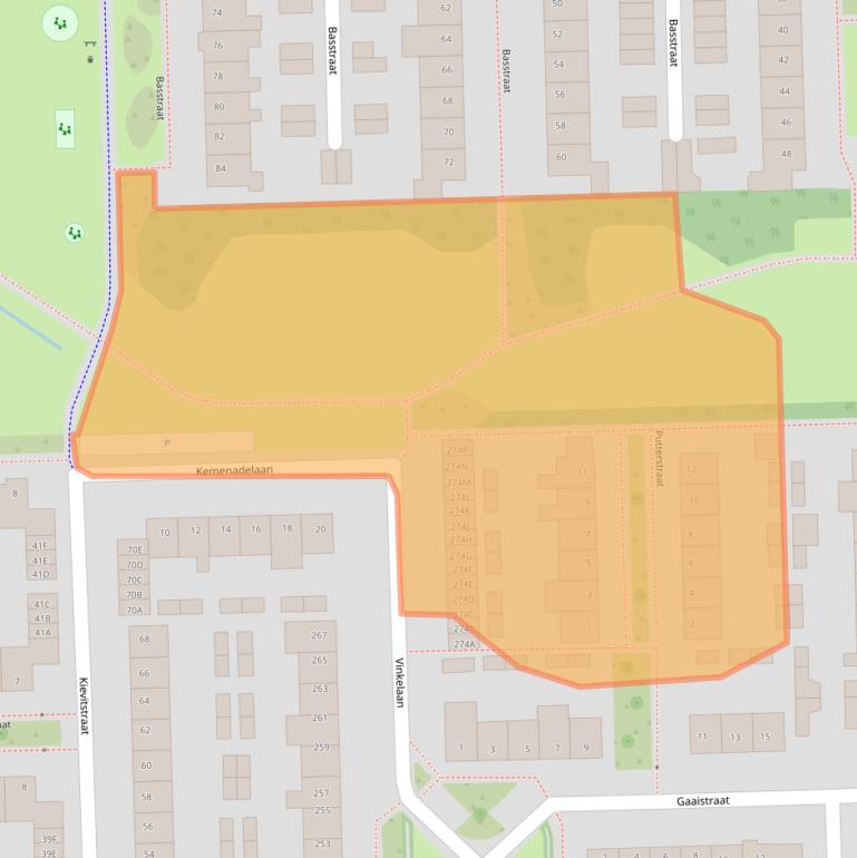 Kaart van postcodegebied 5702LA.