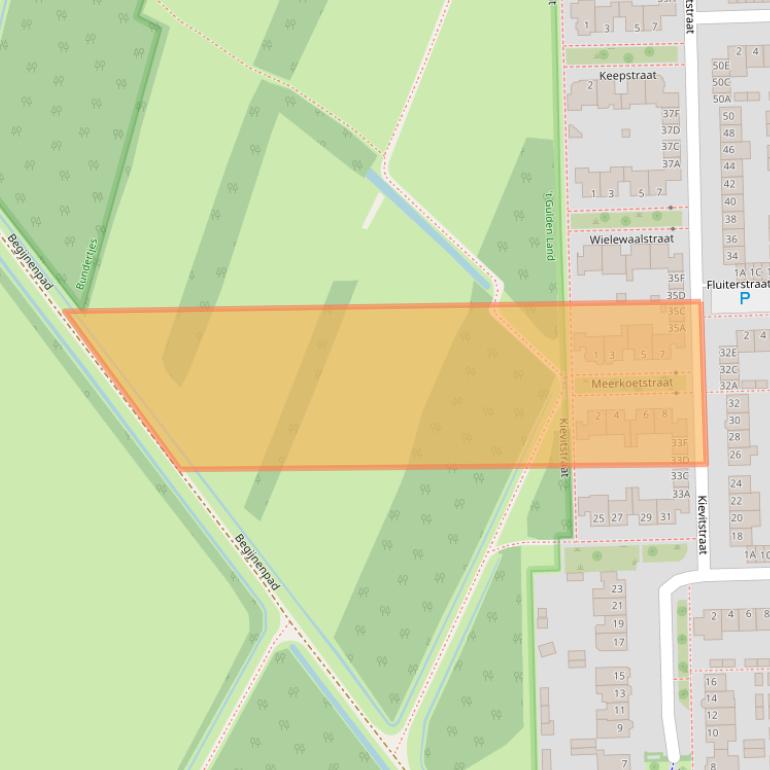 Kaart van postcodegebied 5702LK.
