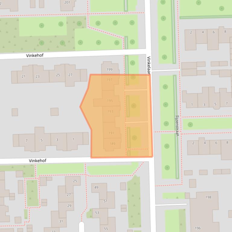 Kaart van postcodegebied 5702LP.