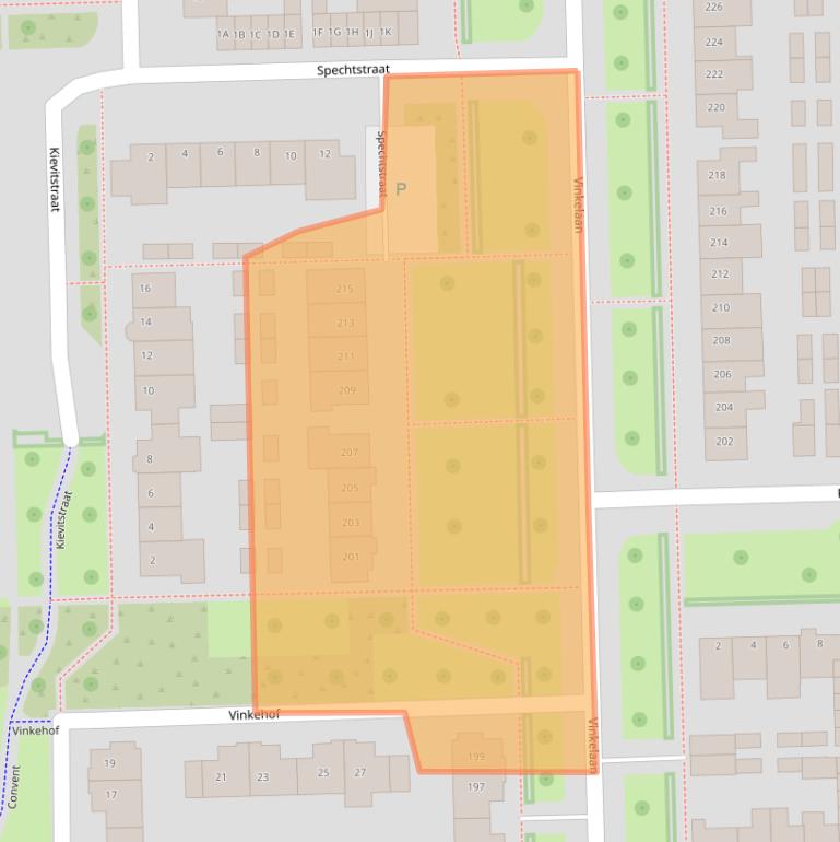 Kaart van postcodegebied 5702LR.
