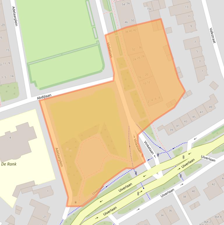 Kaart van postcodegebied 5702LT.