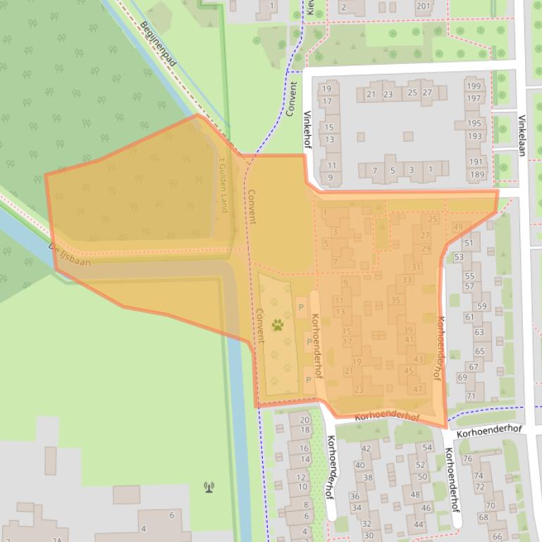 Kaart van postcodegebied 5702NA.