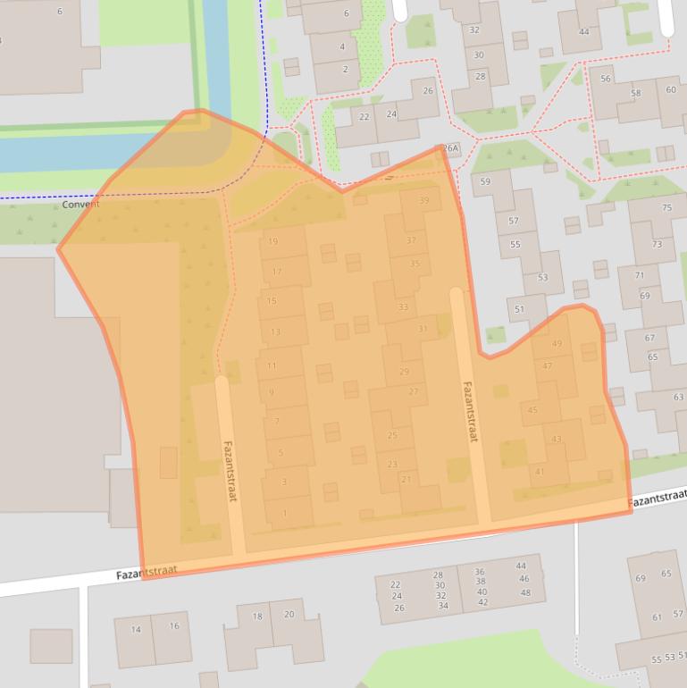 Kaart van postcodegebied 5702ND.