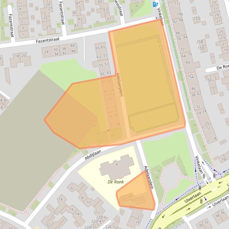 Kaart van postcodegebied 5702NH.