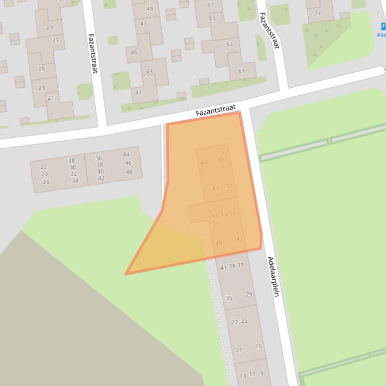 Kaart van postcodegebied 5702NJ.