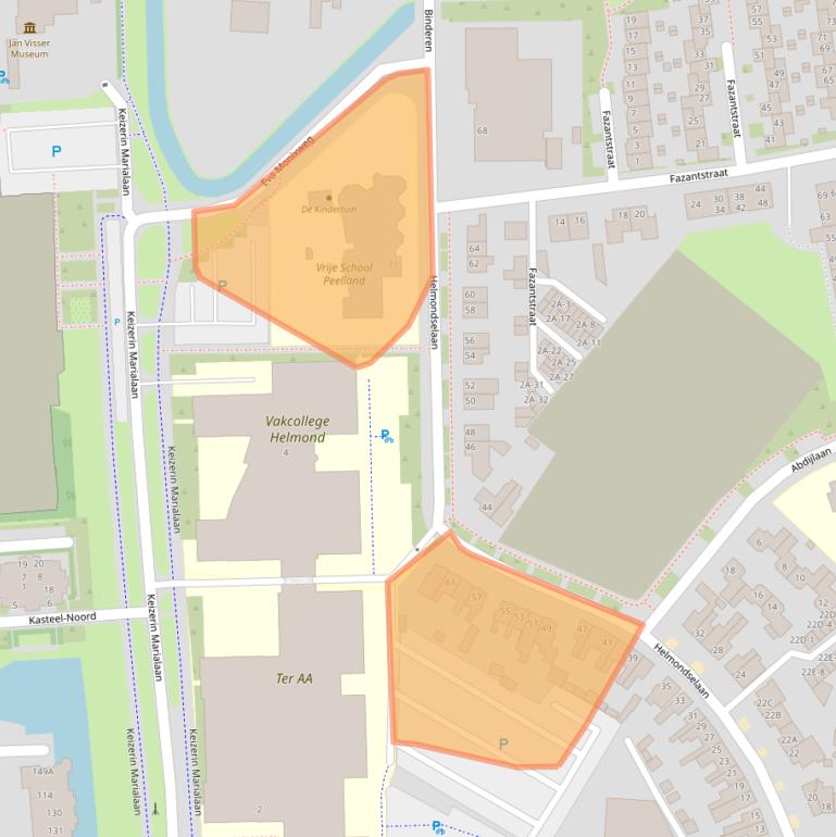 Kaart van postcodegebied 5702NM.