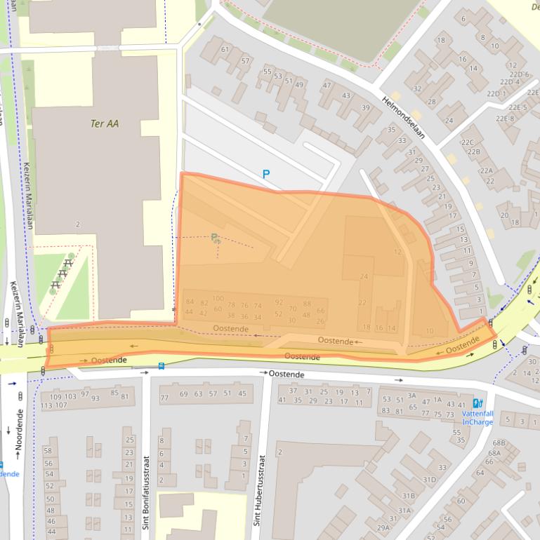 Kaart van postcodegebied 5702NP.